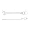 Tekton 5/8 Inch Reversible Ratcheting Combination Wrench WRN56012